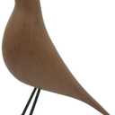 Mid-Century Home Dcor House Bird - Office House Desk Dove Sculpture Pigeon Ornament Arts Gift Replica (Wood Color)