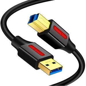 USB 3.0 Cable A Male to B Male 25 ft,Superspeed USB 3.0 Type A to B Male Cable Compatible with Printers,Docking Station,External Hard Drivers,Scanner,USB Hub and More Devices (25FT/8M)