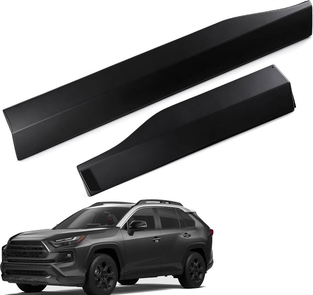 2Pcs Front and Rear Right Passenger Side Door Lower Molding Trim Compatible with Toyota RAV4 2019-2024, RAV4 Prime 2021-2024