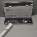 Wireless Keyboard and Mouse Combo, Full Size Silent Ergonomic Keyboard and Mouse, Long Battery Life, Optical Mouse, 2.4G Lag-Free Cordless Mice Keyboard for Computer, Mac, Laptop, PC, Windows (Black)