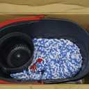 O-Cedar EasyWring RinseClean Microfiber Spin Mop & Bucket Floor Cleaning System with 3 Extra Refills, Plastic, Grey