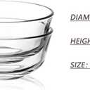 SWEEJAR 8 oz Glass Bowls Set(6 pack),Small for Kitchen,Dessert for Ice Cream,Snack , Side Dishes, Serving for Dipping, Prep
