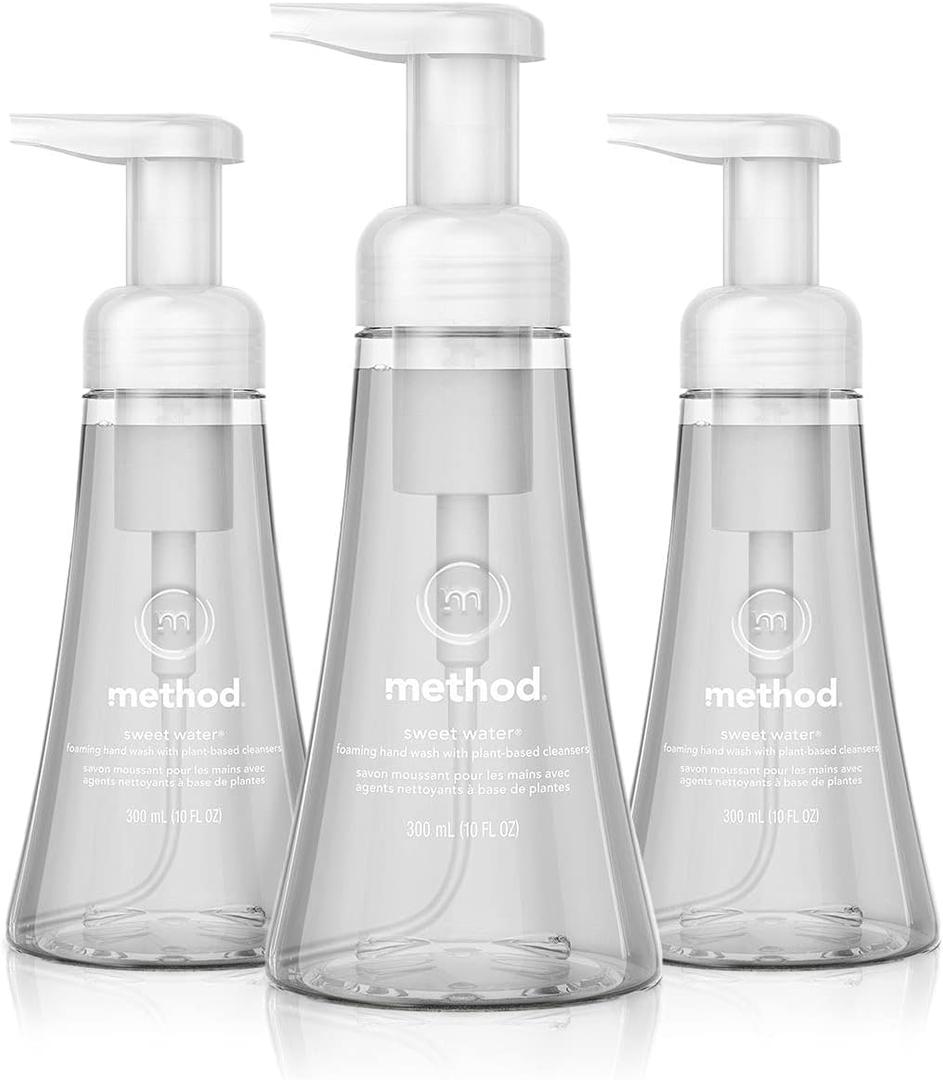 Method Foaming Hand Soap, Sweet Water, Paraben and Phthalate Free, 10 fl oz (Pack of 3)