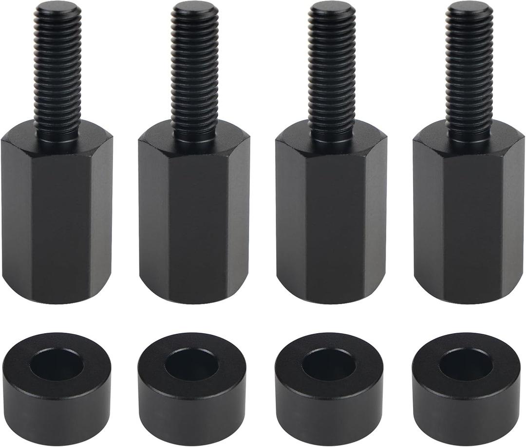 4PCS Seat Riser Lift Mount Kit Compatible with Can Am Maverick X3 X3 MAX X3 R, Lift Up UTV Seat 0.5"/1.5"/2" Adjustable Black