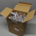 90 Pack Christmas Fillable Light Bulb Ornament Clear Plastic Christmas Ornaments with 1 Roll Silver Rope Hanging Decoration for DIY Crafts Tree Candy 3 Inch