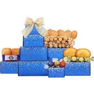Wine Country Gift Baskets Brownie, Cake and More Gift Tower for Women, Men, College, Appreciation, Thank You, Birthday, Corporate, Get Well, Sympathy Care, Teacher and more