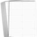 Hamilco Blank Business Cards Card Stock Paper White Mini Note Index Perforated Cardstock for Printer Heavy Weight 80 lb 3 1/2 x 2" 100 Sheets 1000 Cards