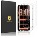 UNBREAKcable 3-Pack Screen Protector for iPhone 17 Pro Max, Double Shatterproof Tempered Glass [Easy Installation Frame] [9H Hardness] [99.99% HD Clear] [Case Friendly] For iPhone 6.9 Inch