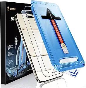MAGIC JOHN 2 Pack for iPhone Air 6.5 inch Tempered Glass Screen Protector, Auto Dust-Elimination, Bubble Free, HD Clear, Easy Installation