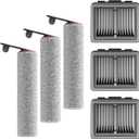 Replacement Vacuum Filters Roller Brushes Compatible with Dreame H12 Pro Wet Dry Vacuum Cleaner, Efficient Replacement Filters for Clean Floors (H12Pro3 Brush 3 Filters)