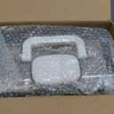 Hair Accessories Organizer with Handle sewing organizerLockable Three-Layer Multipurpose Art Supplies Storage Box and Storage Plastic Jewelry Box (white)