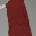 Colorfulkoala Women's Dreamlux Crossover Flare Leggings High Waisted Tummy Control Workout Wide Leg Bootcut Yoga Pants 31.5" Inseam (S, Merlot)