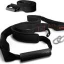 Sled Pulling Handle Straps  Padded Arm & Shoulder Support | Full-Body Resistance Training for Football, Speed, and Power Workouts | 2 Straps + 2 Hooks Included