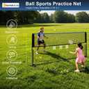 NEWBULIG Portable Badminton Net Set, 10FT/14FT/17FT Wide, Adjustable Height Multi Sport Net for Pickleball, Tennis, Volleyball, Soccer Tennis, Indoor Outdoor with Carry Bag, Easy Setup for Backyard