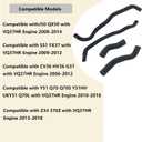 Jiayouy Valve Hose Kit Compatible with Infiniti J50 QX50 S51 FX37 CV36 HV36 G37 Y51 Q70 ⅤQ37HR, Compatible with Nissan 370Z Z34 2013-2018, 11823-EY01B 11823-EY01A 11823-EY09D 11826-EY09D