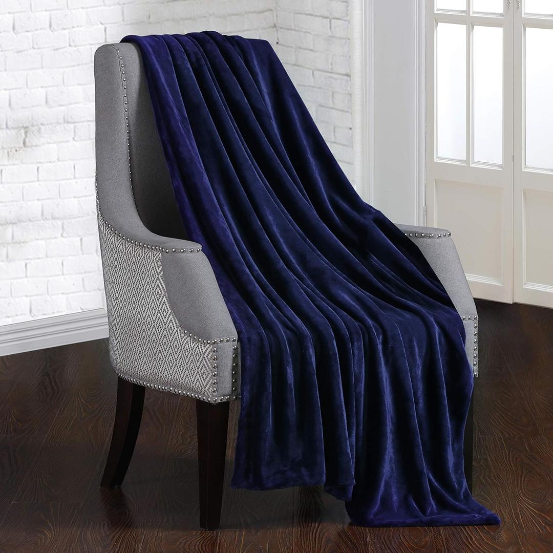 DreamLab Weighted Blanket Duvet Cover, Navy (48"x72")