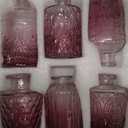 12pcs Glass Bud Vase Set, Small Purple Flower Vases for Centerpieces in Bulk, Mini Vintage Vase for Wedding, Home,Table Decoration