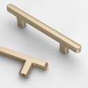 Asidrama 10 Pack 3 Inch(76mm) Champagne Copper Cabinet Pulls - Kitchen Cabinet Hardware for Cupboard Drawer Pulls