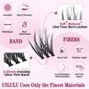 Lash Clusters Kit 10-18mm Mix D Curl DIY Extension Eye Natural Lashes False Wispy EyeLash Cluster with Bond & Seal, Glue Remover, Tweezers(U20 Lash Kits)