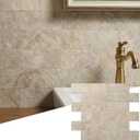 2026 New Upgrade Peel and Stick Backsplash Tile, Peel and Stick 11.34" X 11.57" Wall Tile for Kitchen, Bathroom, Fireplace, Laundry (Beige Ecru, 10 Packs)