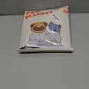 Stuffed 3 Pcs Soft Dog Blankets for Small Dogs Newborn, Washable Puppy Blanket for Cat Kitten Essentials, 24 * 16 Inches, Grey Cute Paw Print