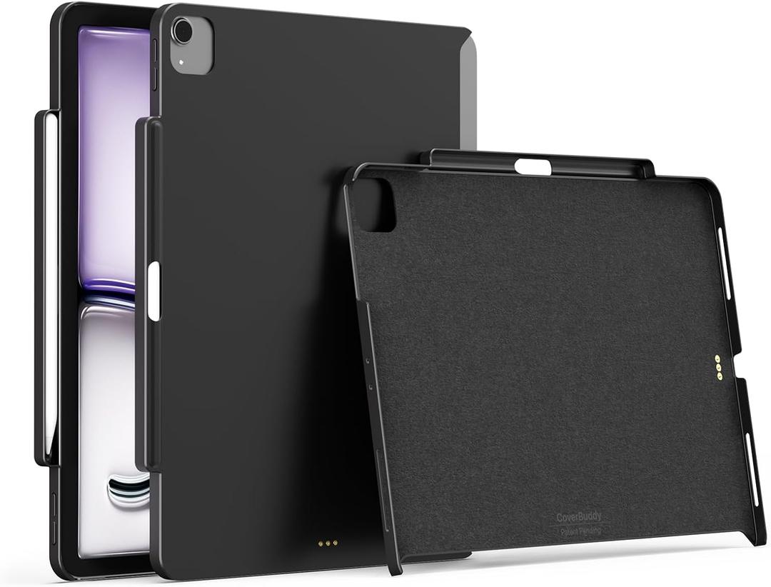 MAGEASY CoverBuddy Lite iPad Case that Fits Magic Keyboard for iPad Air 13" (M4 2026 / M3 2025 / M2 2024, 8th/7th/6th Generation) Magic Keyboard Compatible Case with Pencil Holder (Black 1.0)