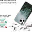 Woods Forest Landscape Phone Case Compatible with iPhone 14 Pro,Mist Mountain Sunrise Sunset Pattern,Soft TPU Shockproof Case for iPhone 14 Pro