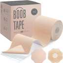Tripsky XL Breast Lift Tape, BoobTape for Large Breasts,Body Tape for Fashion,Athletic Tape Boobtape &NippleCover for A-G Cup