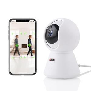 Anssipo Indoor Camera 1080P Plug-in Wired, 24/7 Recording, 360°Pan-Tilt Human Auto Tracking, Human Detection, 2-Way Audio Siren, Night Vision, Pet/Dog/Baby Security Camera with Phone App