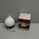 SALKING Essential Oil Diffuser, 100ml Small Aromatherapy Diffuser for Essential Oils, Auto Shut-Off Ultrasonic Diffusers, Cool Mist Humidifier with Warm White Lights, for Office Home (Dark) (Dark Wooden Grain)