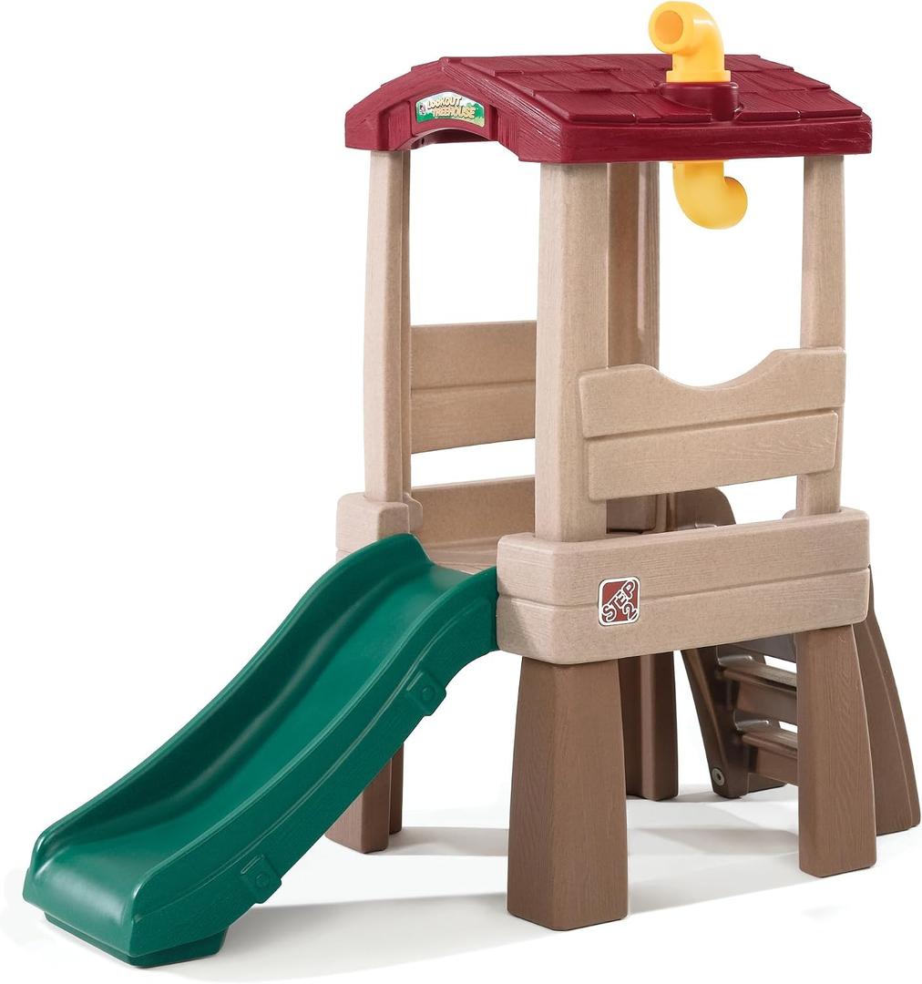 Step2 Play Naturally Playful Lookout Treehouse, Kids Outdoor Playset, Backyard Playground Set, Slide, Ladder, Pivoting Periscope, Outside Jungle Gym, For Toddlers 1.5+ Years Old, Large