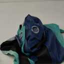 Estelar Textiler Navy Blue and Teal Ombre Blackout Curtains 45 Inch Length 2 Panels, Full Room Darkening Gradient Drapes for Kitchen, Thermal Insulated Grommet Short Curtains for Bathroom,42Wx45L