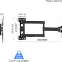 Suptek TV Wall Mount Swivel and Tilt Full Motion for Most 23 to 60 inch TV Mount up to 66lbs max VESA 400x400mm (A1+)