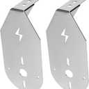 2 Pack Stainless Steel Watermelon Light Brackets, Universal L-Shaped Mirror Mount Turn Signal Holders for Trucks & Semi, Light Not Included