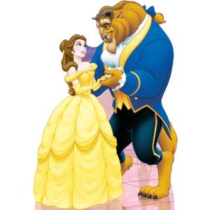 Cardboard People Belle & Beast Life Size Cardboard Cutout Standup - Disney's Beauty and The Beast