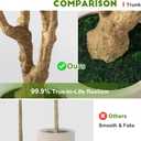 Tall Artificial Tree Large Faux Olive Tree with Pot Indoor Outdoor Realistic Floor Big Fake plantas for Home Living Room Master Bedroom Office Porch Outside Patio arboles artificiales para decoracion