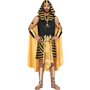 Spooktacular Creations Halloween Adult King Pharaoh Costume Men, Egyptian King Costume Men, Pharaoh Halloween Outfit
, XL