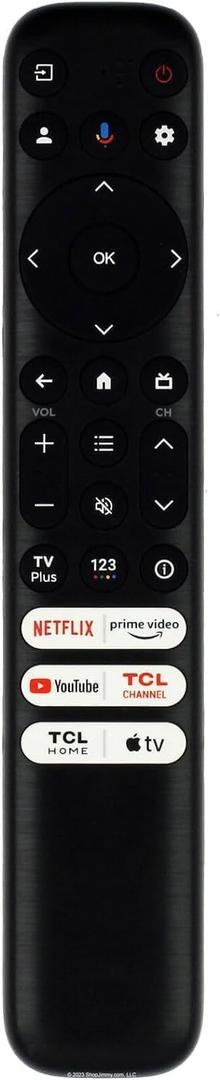 RC813 Replacement Remote for All TCL Android/Google TVs, Compatible with Q/S/FHD/UHD/QLED Series Without Voice Command
