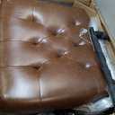 Big and Tall Office Chair 500lbs, Desk Chair Comfy, Oversized Computer Chair Extra Wide, Mid-Century Modern Chairs, PU Leather Heavy Duty, High Back Swivel Rocking Chairs with Wheels for Home, Caramel