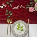 Red Velvet Table Runner, 11ft Luxurious Wedding Reception Decorations Soft Velvet Fabric, Table Runner Overlay for Wedding Event Table Decorations (Red, 20X132inch)