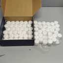 Candle Charisma White Unscented Votive Candles - 10 Hour Burn time - Set of 72 for Dinner, Wedding, Halloween and Holiday Decorations