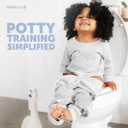 Jool Baby Potty Training Seat for Boys and Girls, Fits Round & Oval Toilets, Non-Slip with Splash Guard, Includes Free Storage Hook (Gray)