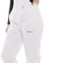 Arctix Women's Essential Insulated Ski Bibs, Water Resistant Snow Pants for Skiing & Snowboarding (3X/33" Inseam, White)