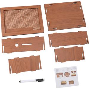 Wooden Money Box, Wooden Money Box, Bank for Boys and Girls, with Counter for Savings Goals (3000 Euro)