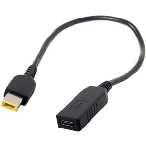 cablecc USB 3.1 Type C USB-C to Rectangle 11.0x4.5mm Power Plug PD Emulator Trigger Charge Cable for Lenovo ThinkPad X1 Carbon