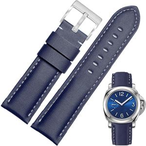 Nylon Leather Watch Band Quick Release Waterproof Resistant Oxford Fabric Durable Hybrid Premium Nylon Fiber Genuine Leather Universal Replacement Strap 18mm 19mm 20mm 21mm 22mm for Men Women