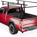 1000 LBS Ladder Rack for Truck, 49"-64" Adjustable Truck Bed Width, Contractor Ladder Pickup Lumber Utility Kayak Full Size Rack, 49"-64" Adjustable Width