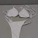 Women Two Piece Bikini Swimsuit Sexy Bathing Suits Halter Triangle Tops String Bikini Sets M