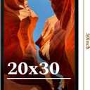 20x30 Picture Frame Set of 2, 20 x 30 Black Picture Frame with HD Plexiglas, 20 by 30 Poster Frame, Display Frame for Vertical or Horizontal, Presenting Spatial Aesthetics-Form & Light Series