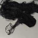 WILLBOND 8 Pcs Cotton Triangle Hair Net for Rollers, Women Mesh Hair Net Setting for Sleeping, 35 x 35 x 57 Inches, Black